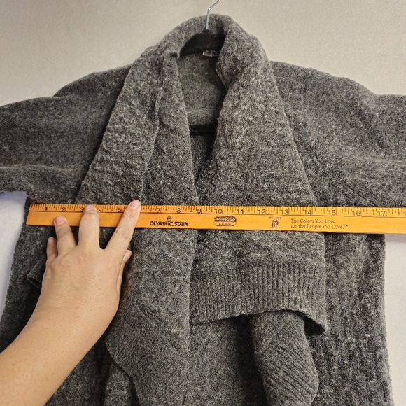 Vince Grey open‎ front  cardigan WOOL/CASHMERE BLEND - Picture 4 of 12